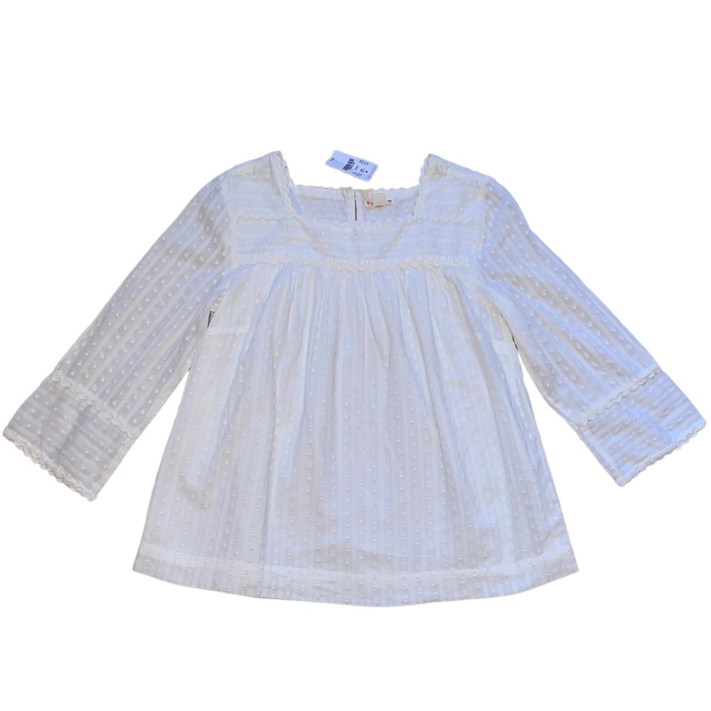 NWT Crewcuts, size 14 white cotton top